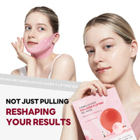 [Lifting & Firming] Camellia Deep Collagen Chin Lifting Gel Mask – Neck & Jawline Care, Firming Gel Mask, Jeju Camellia for Skin Repair
